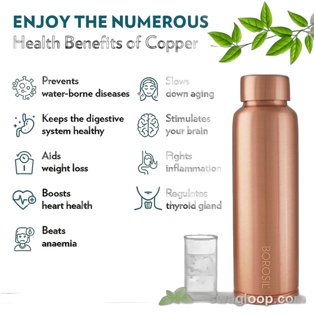 Borosil Pure Copper Bottle