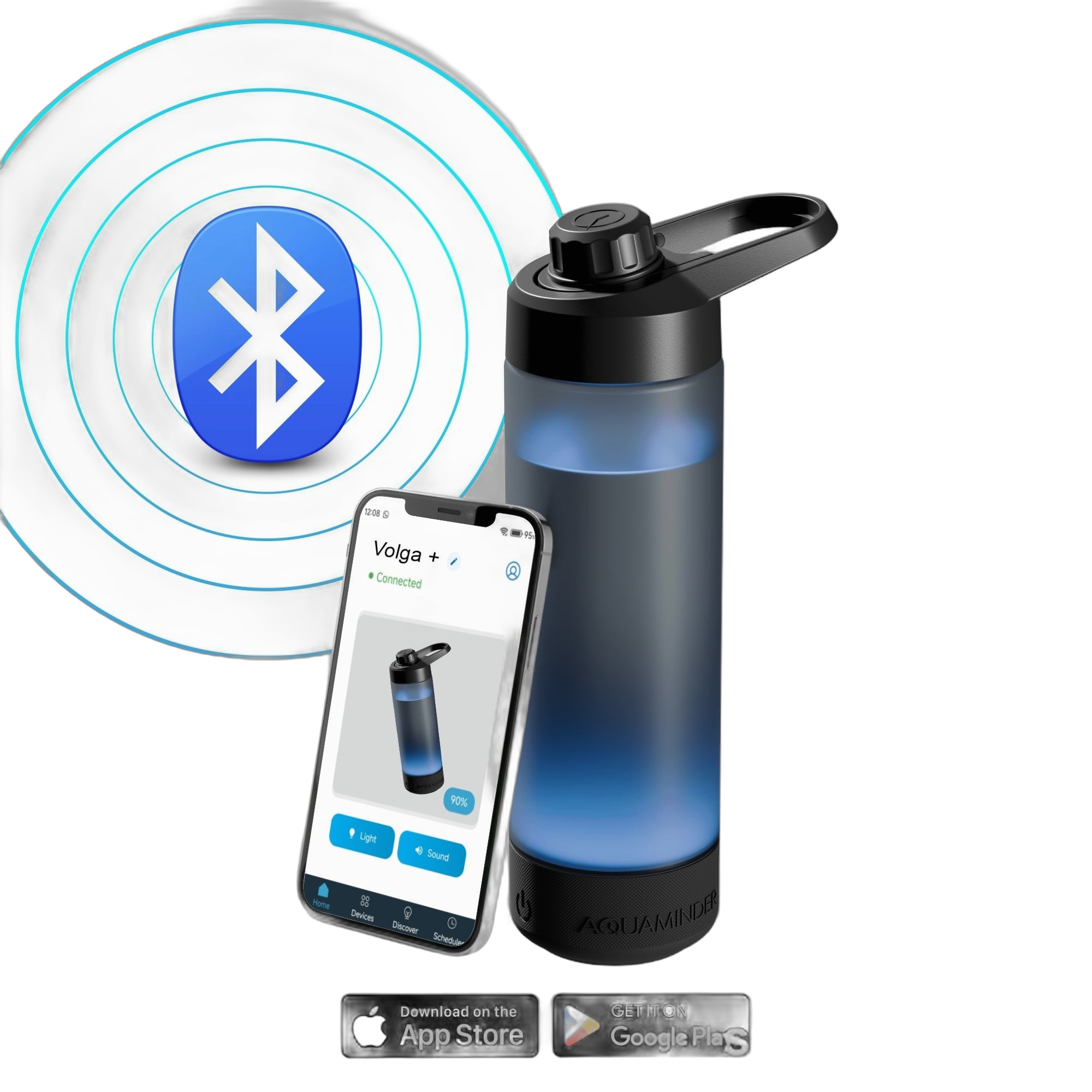Aquaminder Volga+ Smart Water Bottle
