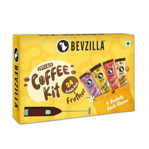 Bevzilla 24 Coffee Sachets and Frother